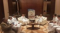 دیدار دریادار خانزادی با فرماندهان نیروهای دریایی چین و روسیه