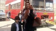 زاله صامتی‌و‌پسرش در تهران قدیم + عکس