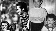 عکس بامزه کودکی عباس غزالی و برادر بازیگرش