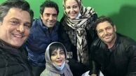 بهاره رهنما در پشت صحنه سریال گیسو + عکس