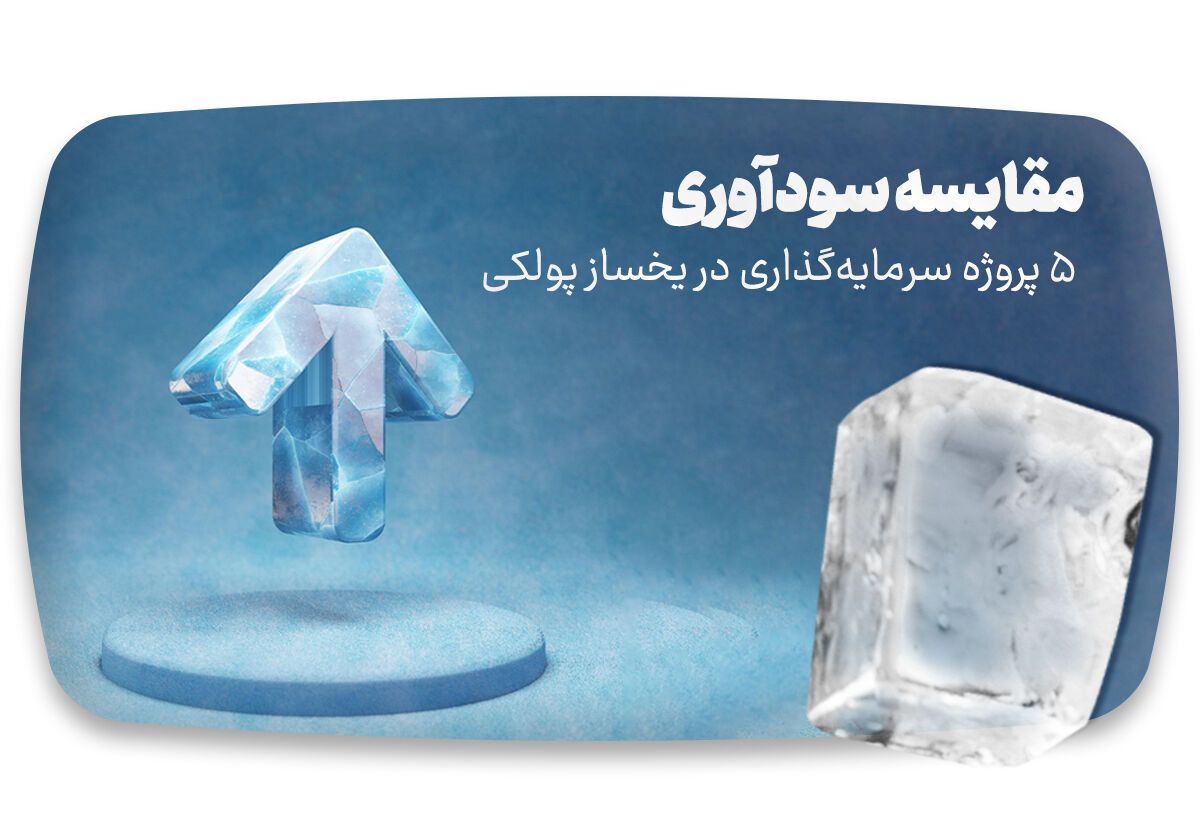 مقایسه سودآوری 5 پروژه سرمایه‌گذاری در یخساز پولکی
