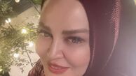استایل جدید بهاره رهنما با شال قرمز + عکس