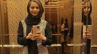 خانم بازیگر در آسانسوری لاکچری + عکس
