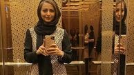 خانم بازیگر در آسانسوری لاکچری + عکس