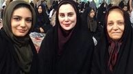 لیندا کیانی و آرام جعفری در مشهد مقدس + عکس