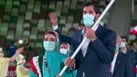 رژه کاروان ایران در مراسم افتتاحیه المپیک+ تصاویر