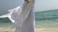 سحر ولد بیگی با لباسی سفید لب دریا + عکس