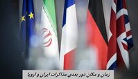 زمان و مکان دور بعدی مذاکرات ایران و اروپا  