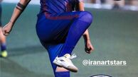 امیرعباس گلاب هم فوتبالیست شد + عکس