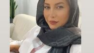 تیپ سفید رنگ فریبا نادری + عکس