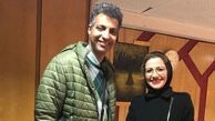برخورد ناگهانی خانم مجری با عادل فردوسی پور+عکس