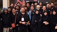 عکس مژده لواسانی قبل از سفر کربلا با عوامل سینما