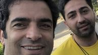 تبریک‌ منوچهر هادی با بازیگر سریال دل + عکس
