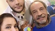 داریوش فرهنگ و خانواده اش در خانه + عکس