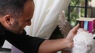 طرفداری آقای مجری ممنوع التصویر از حیوانات به سبک خودش+عکس