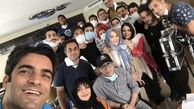 منوچهر هادی در پشت صحنه گیسو + عکس