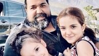 رضا صادقی و‌دخترانش + عکس