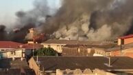 حریق گسترده  در مسجد جامع ساری