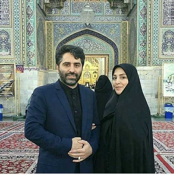 زیارت رفتن ژیلا صادقی با همسرش+ عکس