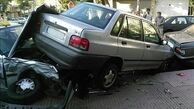 تصادف پنج خودرو در تهرانپارس +عکس