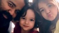 رضا صادقی در کنار فرشته های زیبایش+عکس