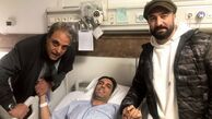 آقای بازیگر روی تخت بیمارستان + عکس
