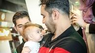 پوریا پورسرخ با جوجه ی نمکی+عکس