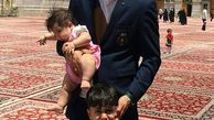 علیرضا بیرانوند و فرزندانش در مشهد+عکس