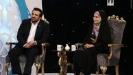  حسینی‌بای با همسرش در تلویزیون +عکس