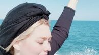 سحر قریشی کنار دریا + عکس