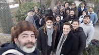 شهروز ابراهیمی و همکارانش در پشت صحنه بوم و‌بانو + عکس
