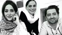 بهرام رادان، غزل شاکری و پریناز ایزدیار در پشت صحنه سریال توقیف شده «جیران»