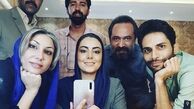 نیلوفر شهیدی در پشت صحنه کار جدیدش + عکس