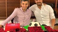 عادل فردوسی پور در کنار برادرش + عکس