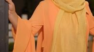 تیپ نارنجی و روشن الهام حمیدی+عکس