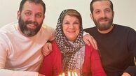 امیررضا دلاوری در جشن تولد مادرش