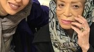 تینا پاکروان در کنار پدیده بزرگ نقاشی ایران+عکس