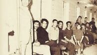 
صف حمام عمومی در دهه چهل