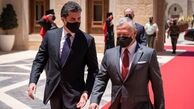 رایزنی رئیس منطقه کردستان عراق با شاه اردن