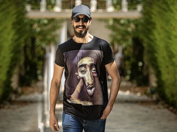 تیپ متفاوت بهرام افشاری در تابستان + عکس