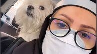 سلفی پرستو صالحی با سگش + عکس