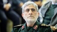 سردار قاآنی آفتابی شد | حضور در مراسم استقبال از پیکر شهید عباس نیلفروشان