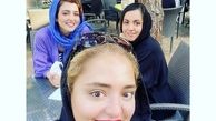 سلفی نرگس محمدی با خواهرش و دوستش + عکس