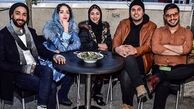 «بهنوش طباطبایی» و «هستی مهدوی» در کنار عوامل فیلم «ماجراى نیمروز: رد خون»/عکس