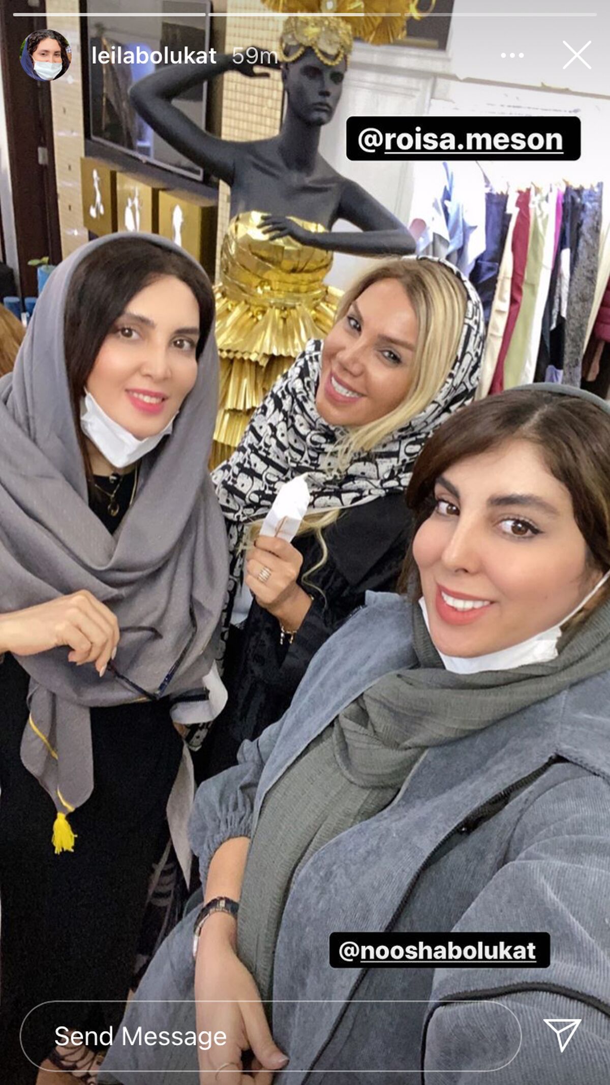 خواهران بلوکات در مزون‌ دوستشان + عکس