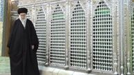 نماز رهبرانقلاب در حرم حضرت معصومه(س)/عکس