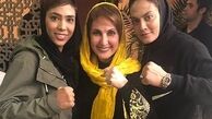 خواهران منصوریان در سالن زیبایی فاطمه گودرزی/عکس