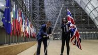 پرچم انگلیس از مقر اتحادیه اروپا در بروکسل برداشته شد