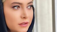 چهره ی ساده و زیبای فریبا نادری با موهای بلوند + عکس
