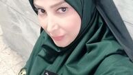 خانم بازیگر در لباس پلیس + عکس